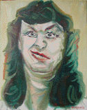 Baerbel-Maria, Malerei eines weiblichen Kopfes